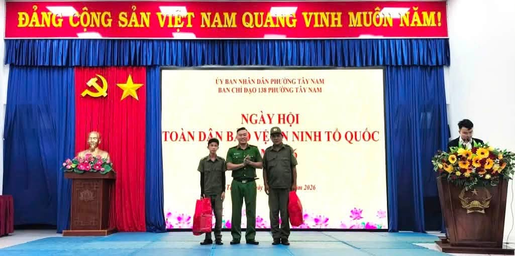 PHƯỜNG TÂY NAM TỔ CHỨC NGÀY HỘI VÌ AN NINH TỔ QUỐC NĂM 2026