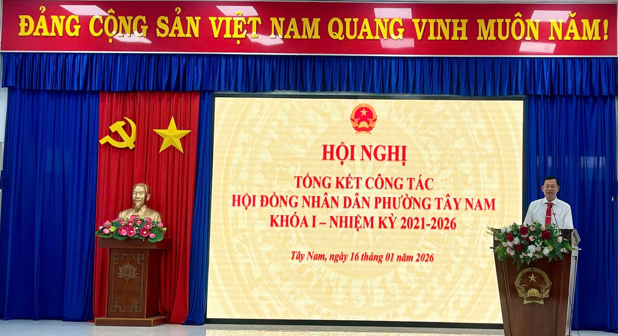 HĐND PHƯỜNG TÂY NAM ĐÁNH GIÁ HOẠT ĐỘNG NHIỆM KỲ 2021–2026