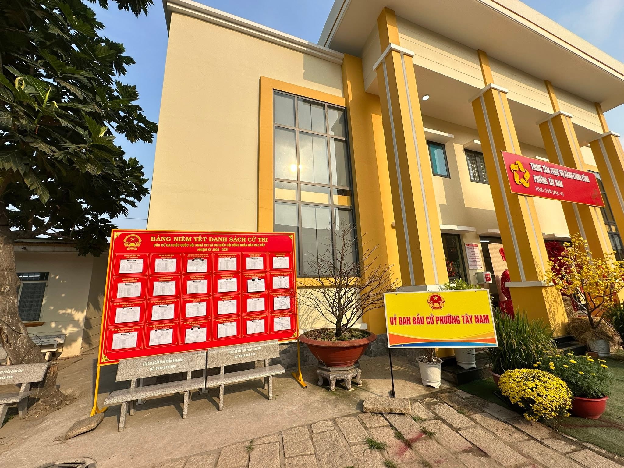 PHƯỜNG TÂY NAM NIÊM YẾT DANH SÁCH CỬ TRI BẦU CỬ ĐẠI BIỂU QUỐC HỘI KHÓA XVI VÀ HĐND CÁC CẤP, NHIỆM KỲ 2026-2031